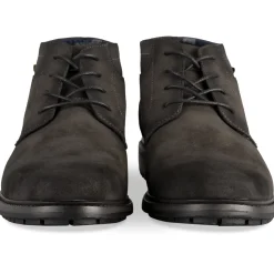 Bottines GRIS Homme Motif Uni Lacets