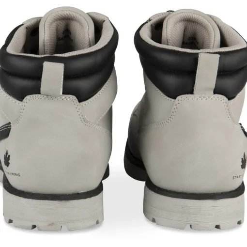 Bottines GRIS Homme Motif Uni Lacets