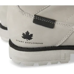 Bottines GRIS Homme Motif Uni Lacets