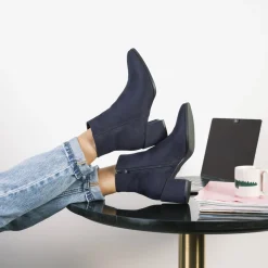 Bottines MARINE Femme Motif Uni Fermeture éclair