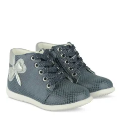 Bottines MARINE Fille Motif Paillettes Lacets