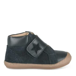 Bottines MARINE Garçon CUIR Motif Uni Scratch