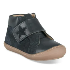 Bottines MARINE Garçon CUIR Motif Uni Scratch
