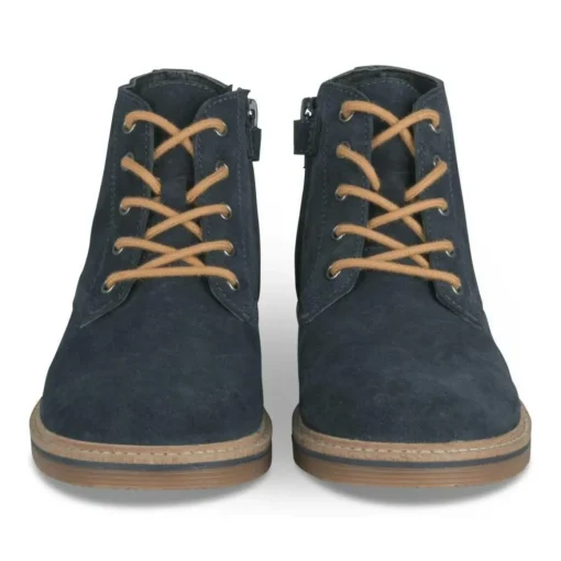 Bottines MARINE Garçon CUIR Motif Uni Lacets