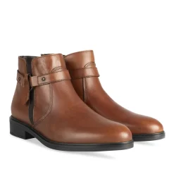 Bottines MARRON Femme CUIR Motif Uni Fermeture éclair