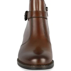 Bottines MARRON Femme CUIR Motif Uni Fermeture éclair