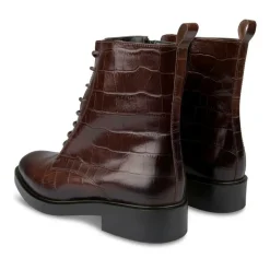 Bottines MARRON Femme CUIR Fermeture éclair