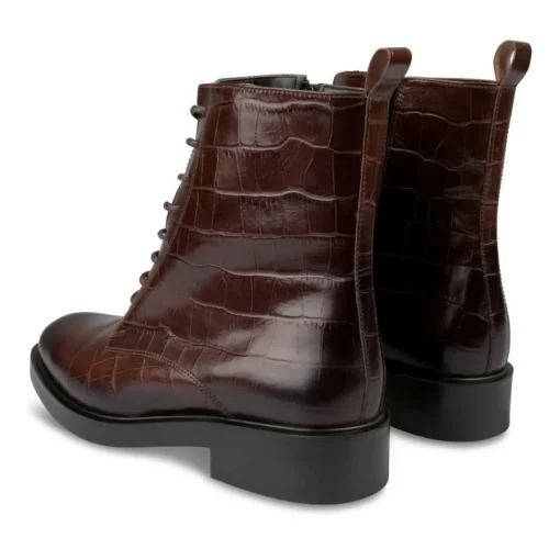 Bottines MARRON Femme CUIR Fermeture éclair