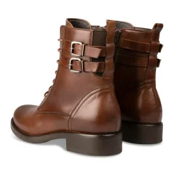 Bottines MARRON Femme CUIR Fermeture éclair