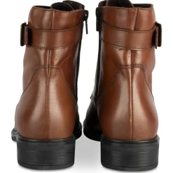 Bottines MARRON Femme CUIR Motif Uni Lacets