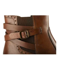 Bottines MARRON Femme CUIR Motif Uni Fermeture éclair