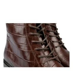 Bottines MARRON Femme CUIR Fermeture éclair