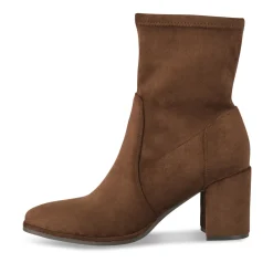 Bottines MARRON Femme Motif Uni A Enfiler