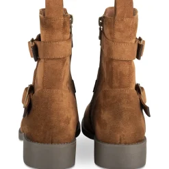Bottines MARRON Femme Motif Uni Fermeture éclair