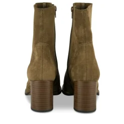 Bottines MARRON Femme Motif Uni Fermeture éclair
