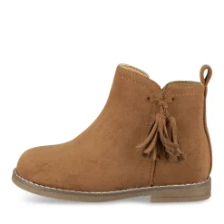 Bottines MARRON Fille Motif Uni Fermeture éclair