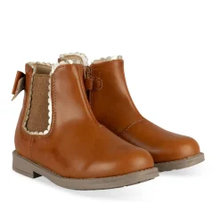 Bottines MARRON Fille Motif Uni Fermeture éclair