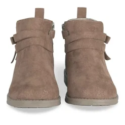 Bottines MARRON Fille Motif Paillettes Fermeture éclair