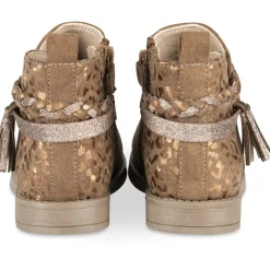 Bottines MARRON Fille Motif Animal Fermeture éclair