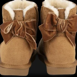 Bottines MARRON Fille Motif Uni A Enfiler