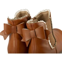 Bottines MARRON Fille Motif Uni Fermeture éclair