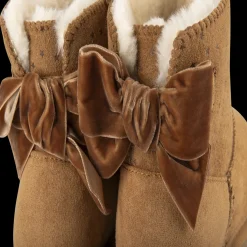 Bottines MARRON Fille Motif Uni A Enfiler