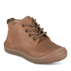 Bottines MARRON Garçon CUIR Motif Uni Lacets