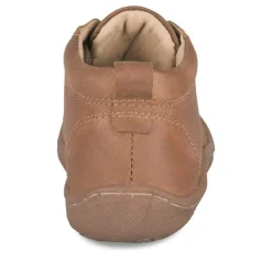 Bottines MARRON Garçon CUIR Motif Uni Lacets