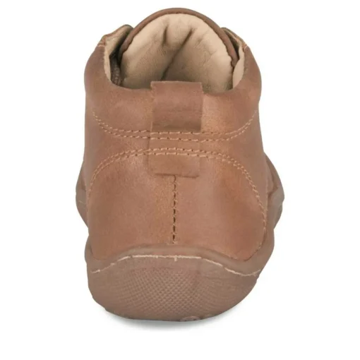 Bottines MARRON Garçon CUIR Motif Uni Lacets