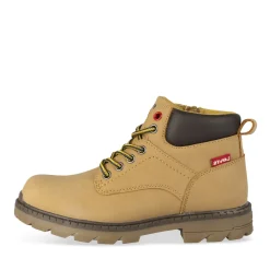 Bottines MARRON Garçon Motif Uni Lacets