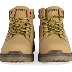 Bottines MARRON Garçon Motif Uni Lacets