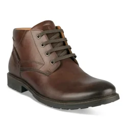Bottines MARRON Homme CUIR Motif Uni Lacets