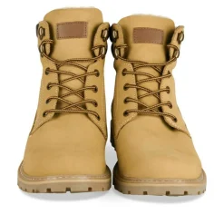 Bottines MARRON Homme CUIR Motif Uni Lacets