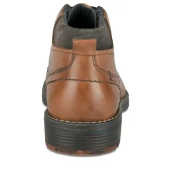 Bottines MARRON Homme CUIR Motif Uni Lacets