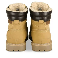 Bottines MARRON Homme CUIR Motif Uni Lacets