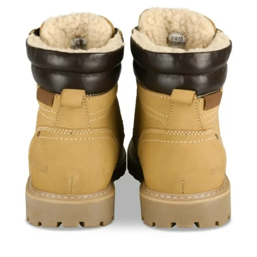 Bottines MARRON Homme CUIR Motif Uni Lacets