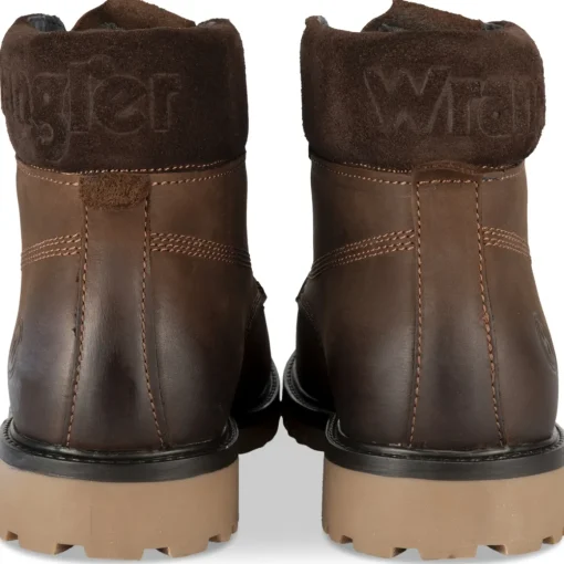 Bottines MARRON Homme CUIR Motif Uni Lacets