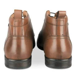 Bottines MARRON Homme CUIR Motif Uni Lacets