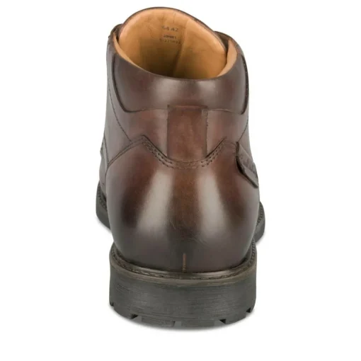 Bottines MARRON Homme CUIR Motif Uni Lacets