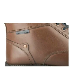 Bottines MARRON Homme CUIR Motif Uni A Enfiler