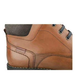 Bottines MARRON Homme CUIR Motif Uni Lacets