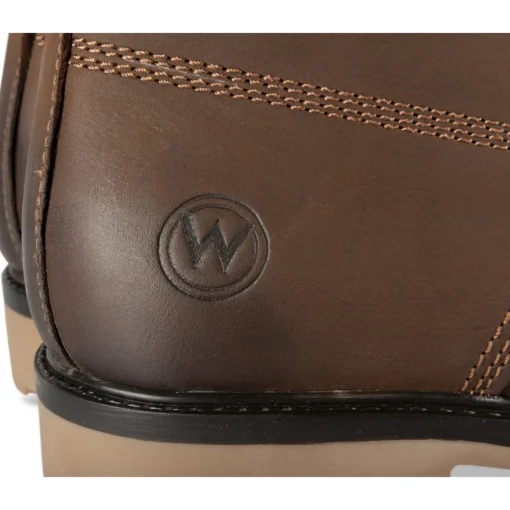 Bottines MARRON Homme CUIR Motif Uni Lacets