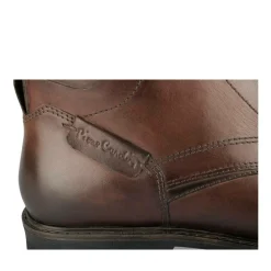 Bottines MARRON Homme CUIR Motif Uni Lacets