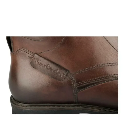 Bottines MARRON Homme CUIR Motif Uni Lacets