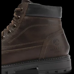 Bottines MARRON Homme CUIR Motif Uni Fermeture éclair