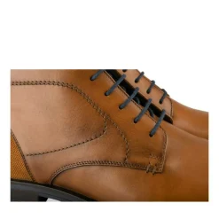 Bottines MARRON Homme CUIR Motif Uni Lacets