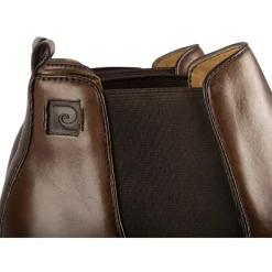 Bottines MARRON Homme CUIR Motif Uni A Enfiler