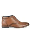 Bottines MARRON Homme Motif Uni Lacets