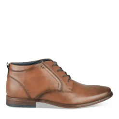 Bottines MARRON Homme Motif Uni Lacets