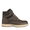 Bottines MARRON Homme Motif Uni Lacets